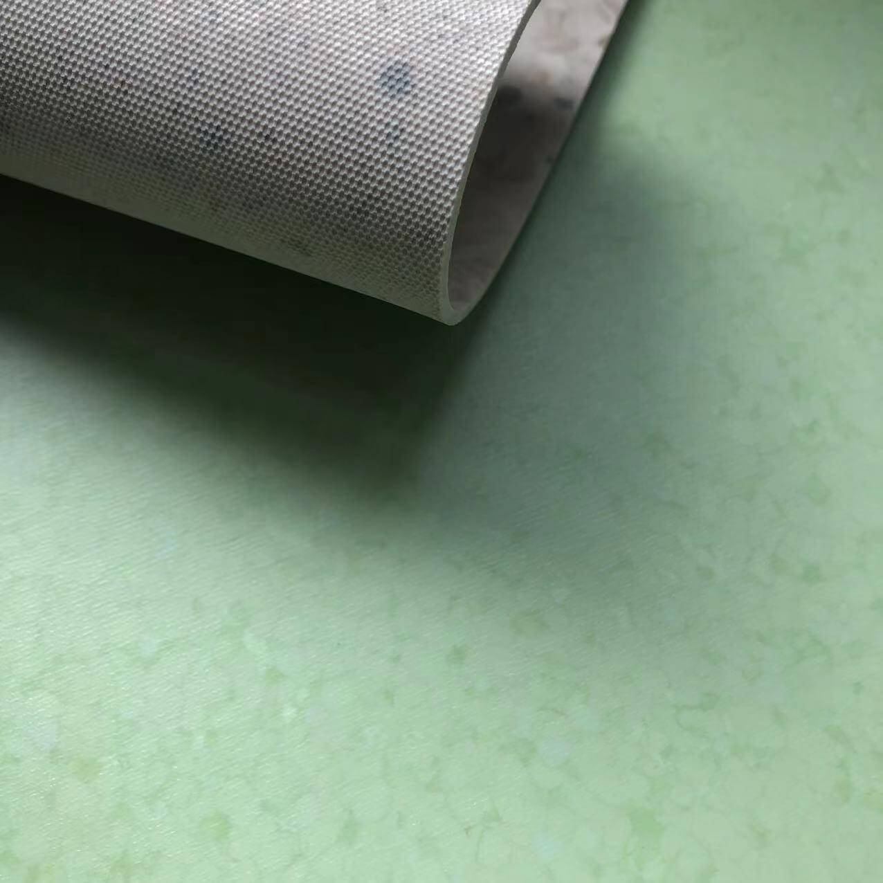 2mm Wear-Resisting Homogeneous PVC Vinyl Flooring Roll for Commercial Use